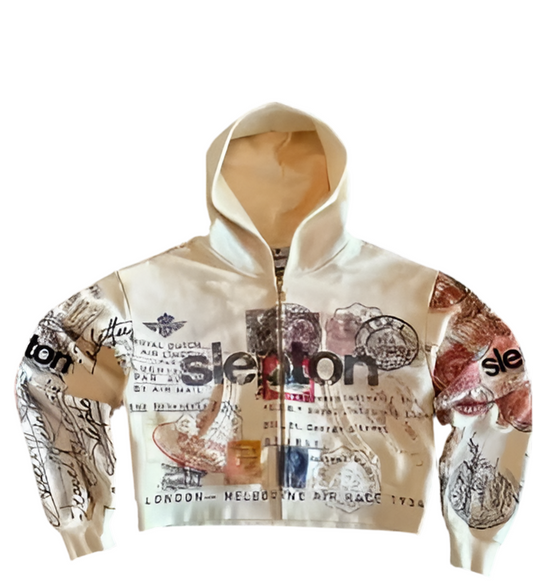 Streetwear Zipped Hoodie